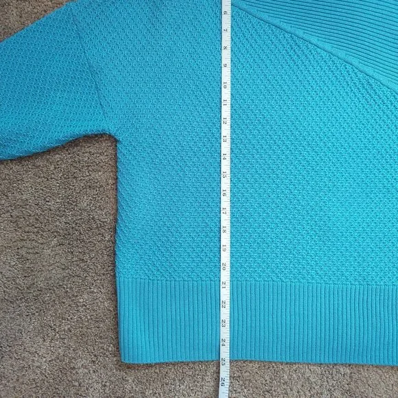 St. John Boatneck Wool Sweater Blue Size Medium - Picture 9 of 9